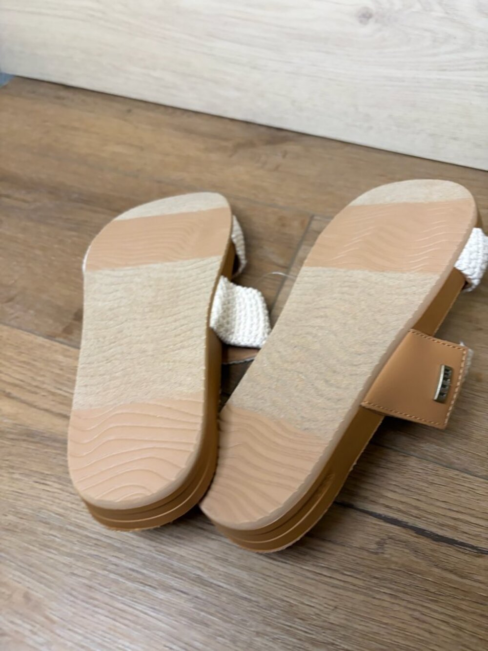 Reef Women Cushion Vista Double Strap Slide Sandals Natural Crochet 8 - Picture 4 of 5